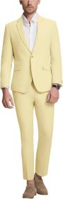 Mens Suit Slim Fit 2 Piece Suits for Men Formal Suit Jacket Pants Business Casual Suits Wedding Prom Tuxedos